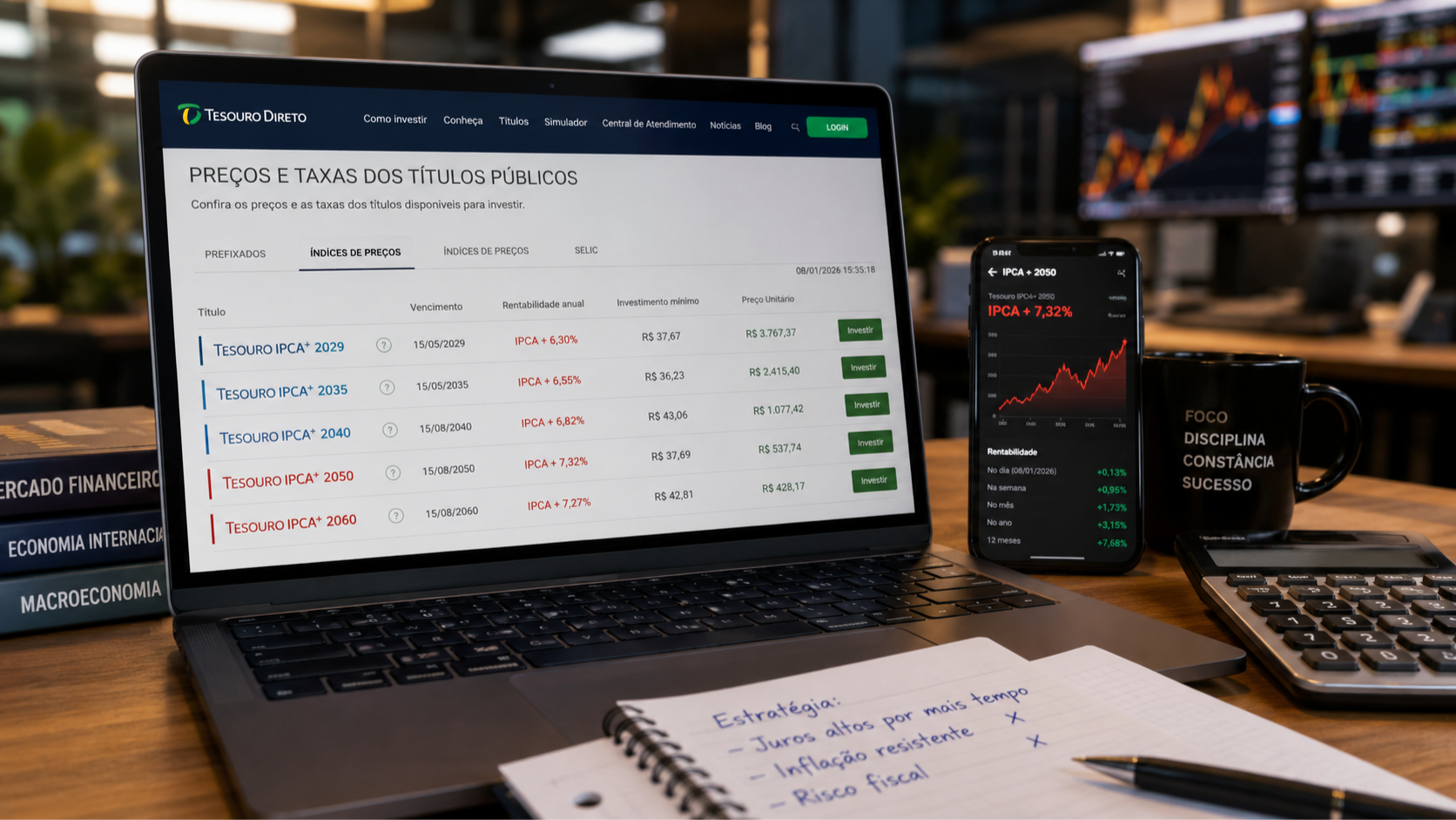 Tesouro Direto dispara e mercado teme inflação persistente