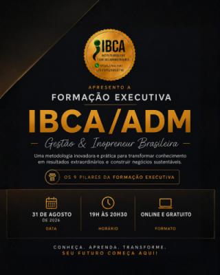 Formação Executiva IBCA/ADM — Gestão & Inopreneur Brasileira